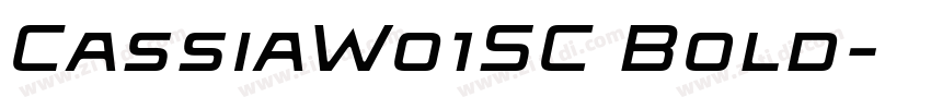 CassiaW01SC Bold字体转换